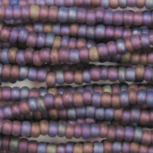 11/0 Frosted Transparent Amethyst AB Czech Seed Beads