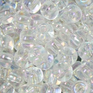 2/0 Czech Seed Bead Transparent Crystal AB