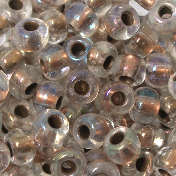 2/0 Czech Seed Bead Copper Lined Crystal AB