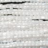 9/0 Czech Three Cut Seed Bead, Opaque White Luster
