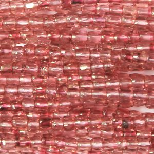 9/0 Czech Three Cut Seed Bead, Gold Luster Rose