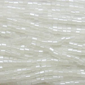 11/0 Czech Two Cut Seed Bead Ceylon White