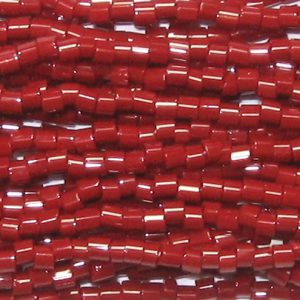 11/0 Czech Two Cut Seed Bead Opaque Dark Red