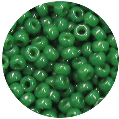 3/0 Japanese Seed Bead Opaque Forest Green