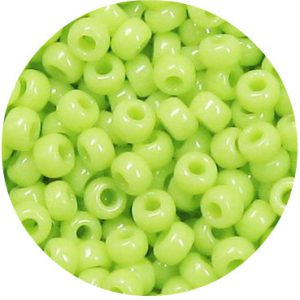3/0 Japanese Seed Bead Opaque Lime Green