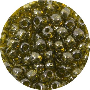 3/0 Japanese Seed Bead Gold Luster Olivine