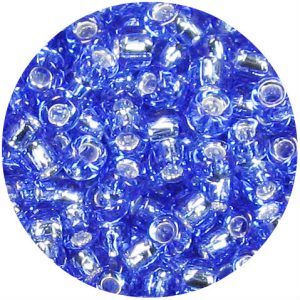 3/0 Japanese Seed Bead Silver Lined Sapphire Blue 19