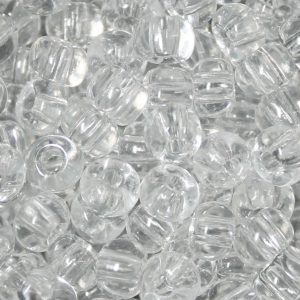 2/0 Czech Seed Bead Transparent Crystal