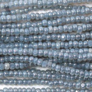 13/0 Czech Charlotte Cut Seed Bead, Ceylon Grey