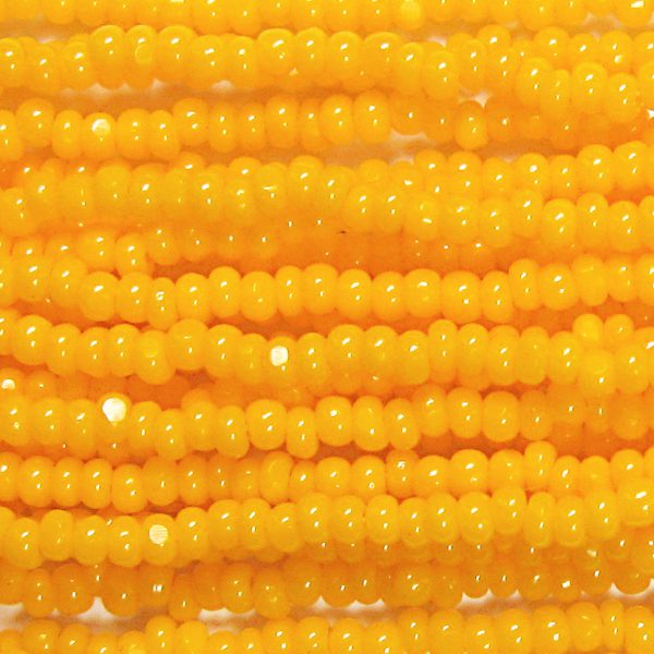 11/0 Czech Charlotte/True Cut Seed Bead, Opaque Light Orange