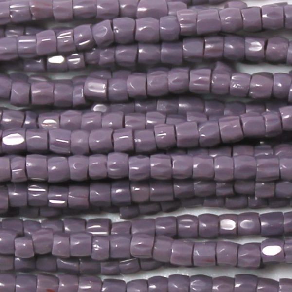 12/0 Czech Three Cut Seed Bead, Opaque Purple
