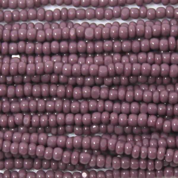 15/0 Czech Charlotte Cut Seed Bead Opaque Purple