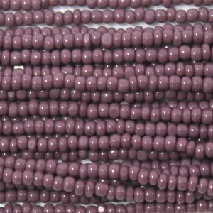 13/0 Czech Charlotte Cut Seed Bead, Opaque Purple