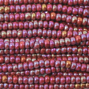 Czech Charlotte/True Cut Seed Bead, Opaque Brown AB