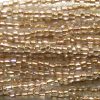 12/0 Czech Three Cut Seed Bead, Bronze Lined Crystal AB
