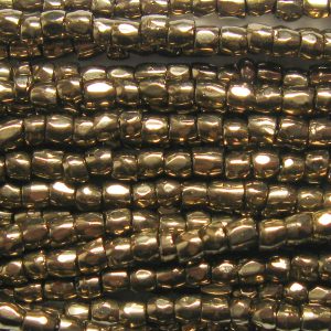 12/0 Czech Three Cut Seed Bead, Metallic Bronze