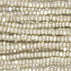 11/0 Czech Charlotte/True Cut Seed Bead, Galvanized Silver