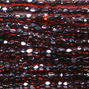 12/0 Czech Three Cut Seed Bead, Brown Lined Dark Hyacinth