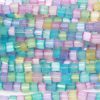 8/0 Czech Two Cut Seed Bead, Unicorn Satin Tint Mix