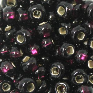 2/0 Czech Seed Bead Silver Lined Dark Amethyst