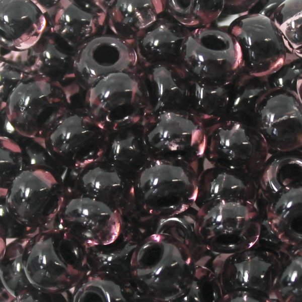 2/0 Czech Seed Bead Black Lined Amethyst