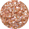 8/0 Japanese Hex Cut Seed Bead, Silver Lined Rosaline AB
