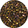 8/0 Japanese Hex Cut Seed Bead, Metallic Bronze AB