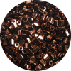 8/0 Japanese Hex Cut Seed Bead, Metallic Dark Copper