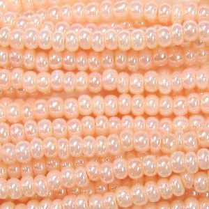 6/0 Czech Seed Bead, Ceylon Peach