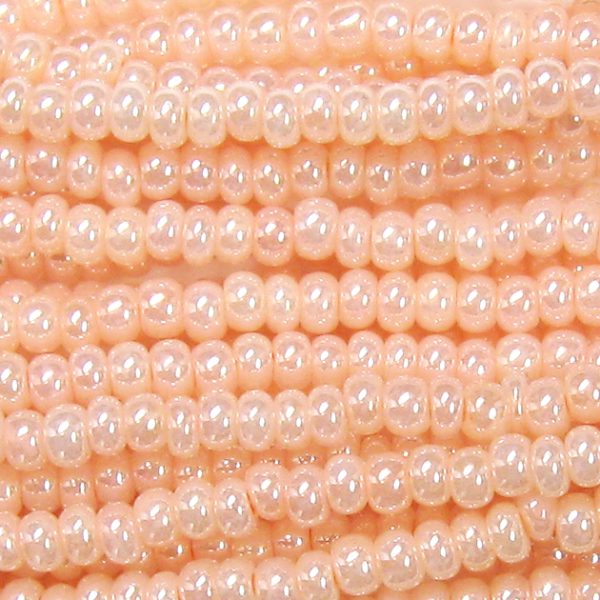 6/0 Czech Seed Bead, Ceylon Peach