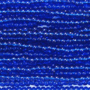 6/0 Czech Seed Bead, Transparent Capri Blue