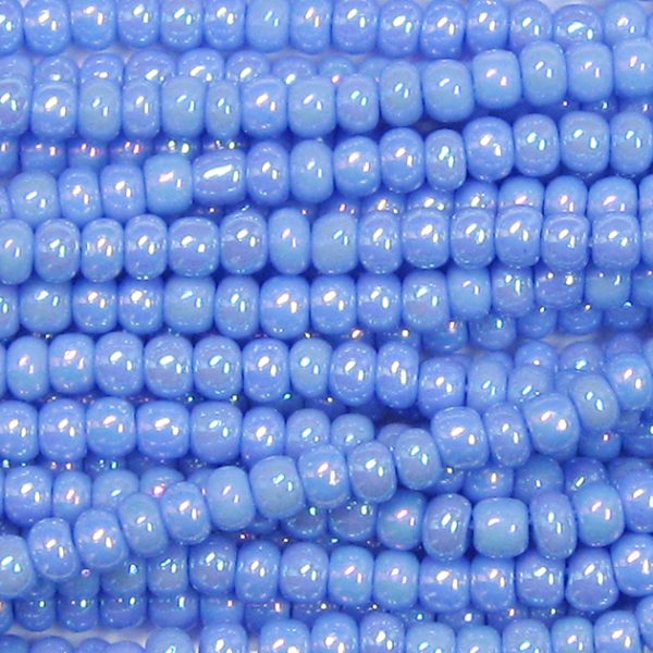 6/0 Czech Seed Bead, Opaque Sapphire AB