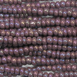 6/0 Czech Seed Bead, Opaque Purple AB