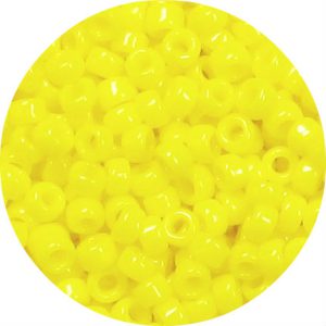 6/0 Japanese Seed Bead, Opaque Lemon Yellow