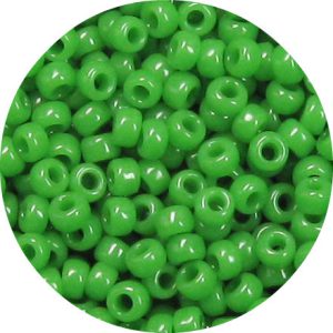 6/0 Japanese Seed Bead, Opaque Green