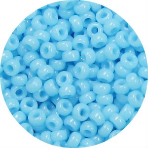 6/0 Japanese Seed Bead, Opaque Aqua Blue