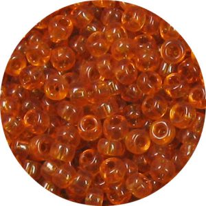 6/0 Japanese Seed Bead, Transparent Medium Topaz