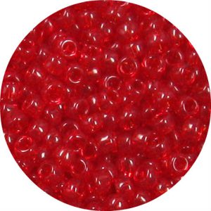 6/0 Japanese Seed Bead, Transparent Ruby