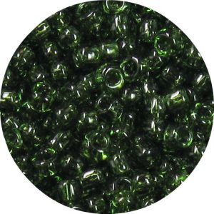 6/0 Japanese Seed Bead, Transparent Dark Olivine