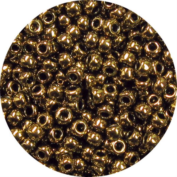 6/0 Japanese Seed Bead, Metallic Bronze