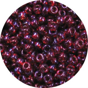 6/0 Japanese Seed Bead, Transparent Cranberry AB