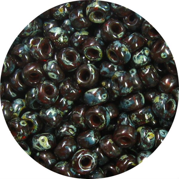 6/0 Japanese Seed Bead, Transparent Dark Colorado Topaz