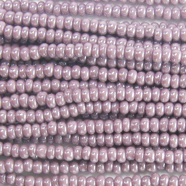 6/0 Czech Seed Bead, Opaque Lavender Luster