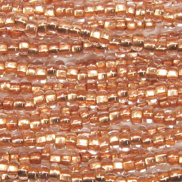 6/0 Czech Seed Bead, Copper Lined Crystal