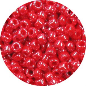 6/0 Japanese Seed Bead, Opaque Red Luster