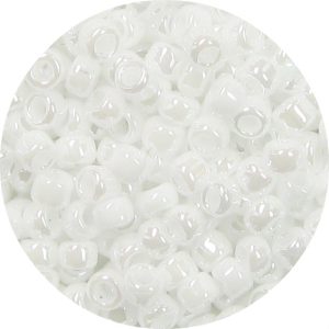 6/0 Japanese Seed Bead, Opaque White Luster