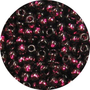 6/0 Japanese Seed Bead, Silver Lined Cabernet