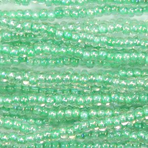 6/0 Czech Seed Bead, Seafoam Lined Crystal AB