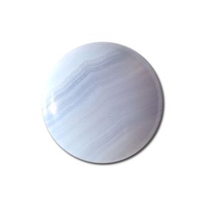 Blue Lace Agate Cabochons 25 mm Round Semi Precious Gemstones