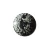 Snowflake Obsidian Cabochons 20mm Round Semi Precious Gemstones